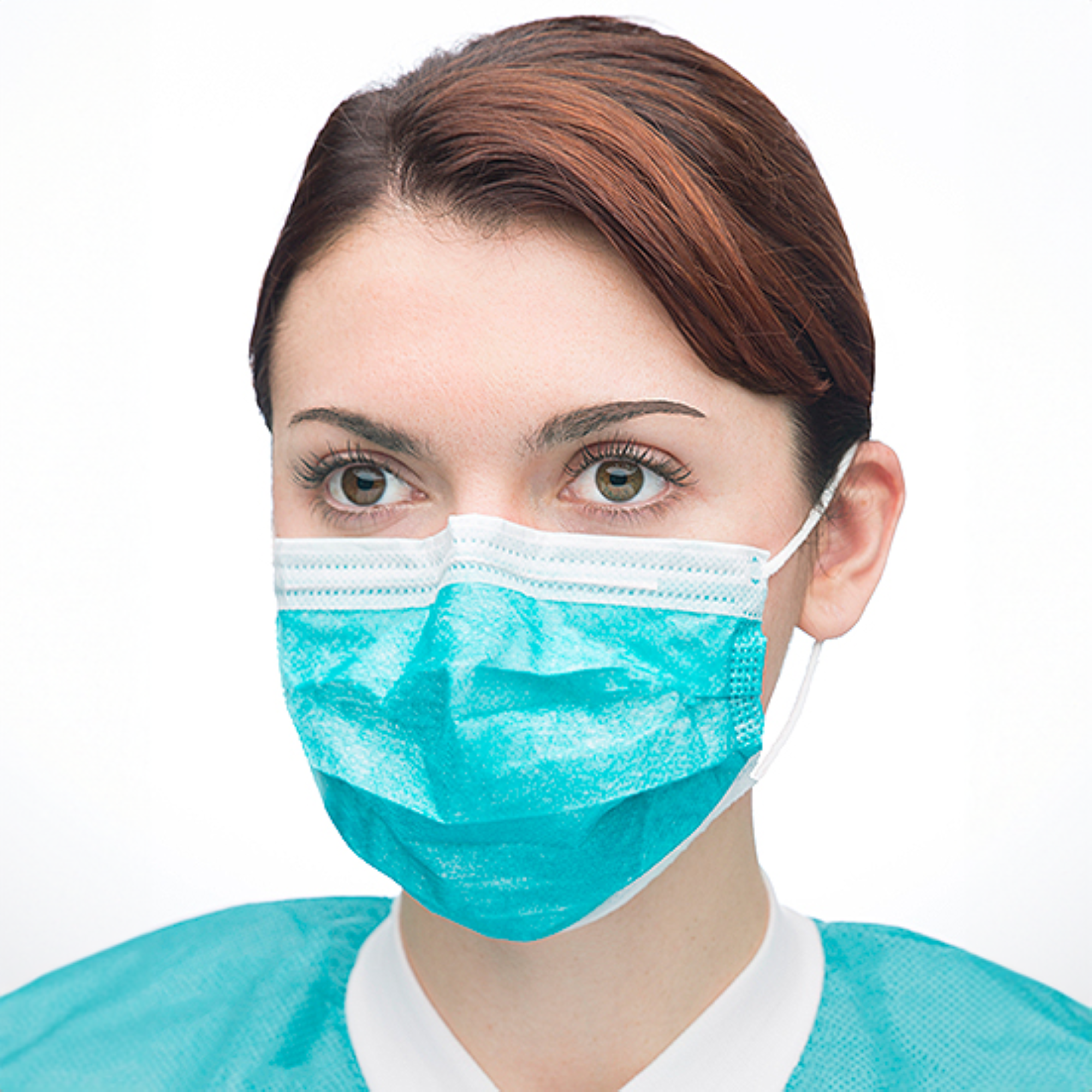 Ultra 3-in-1 Earloop Mask 50/Bx Teal, 5630E-TE