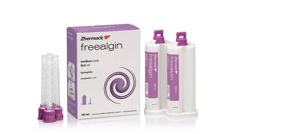 Freealgin Alginate Replacement Impression Material, Fast Set, Standard Pack, 50 ml, Mangosteen, 2/Pk, C300110