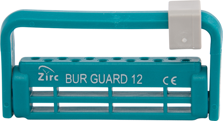 Steri-Bur Guard, 12-Hole, Teal, 1/Pk, 50Z406J