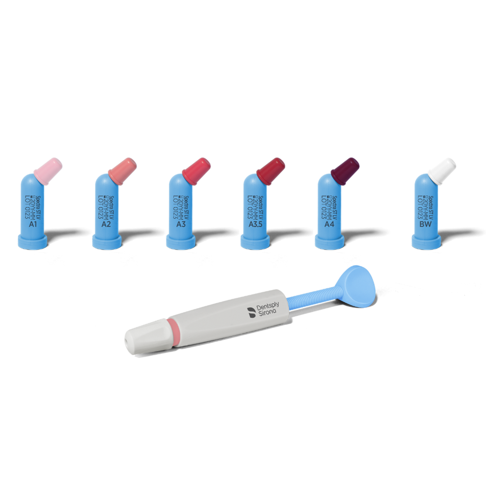 TPH Spectra ST Universal Composite, HV, Compule Tips Refill, 0.25 g, BW, 20/Pk, 642236