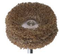 Fuzzies Brush Polishers, HP, 25 mm, Coarse, Brown, 5/Pk