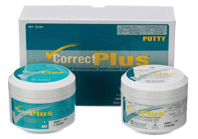 Correct Plus Impression Material, Auto-Mix Putty, 50 ml, 4/Pk, Q34HA