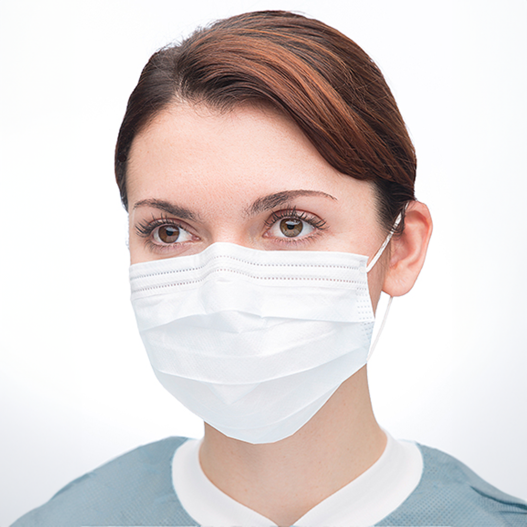 Ultra 3-in-1 Earloop Mask 50/Bx White, 5630E-WH